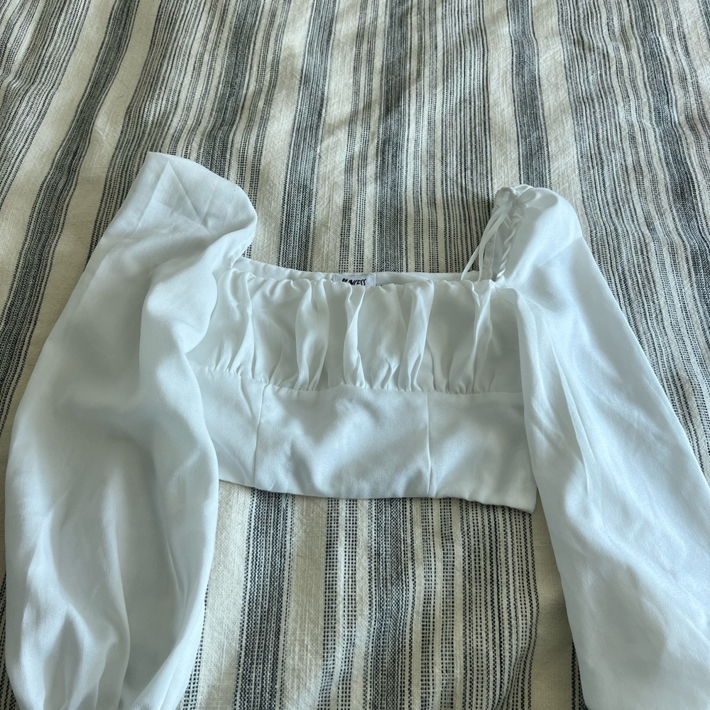 Princess Polly White Puff Sleeve Blouse